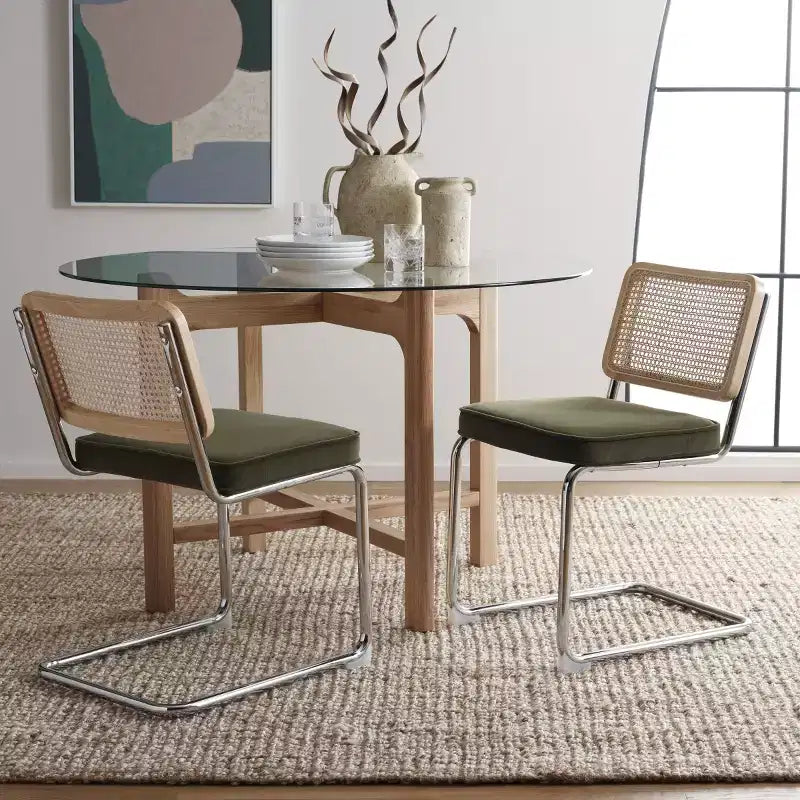 Sedia da pranzo in rattan Coralia (set da 2) - DCH1101 - Safavieh