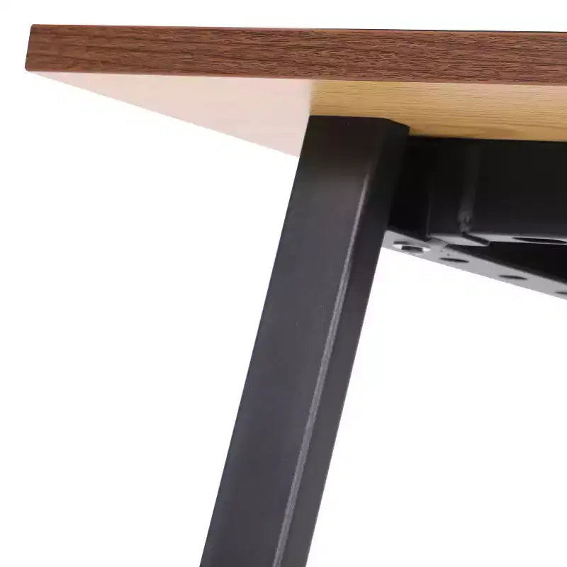 Tavolo da pranzo o da gioco Emma e Oliver 60x24 con piano in laminato bifacciale e base in acciaio resistente a forma di A